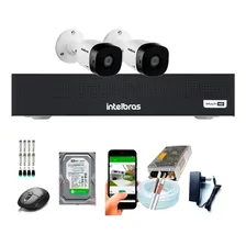 Kit 2 Câmeras Intelbras 1220 Fullhd Dvr 4 Ch Com Hd Completo Cftv Foto mini 1