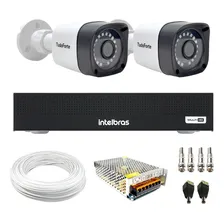 Kit 2 Câmeras Segurança Full Hd 2mp Dvr Intelbras Mhdx 1104 Foto mini 1