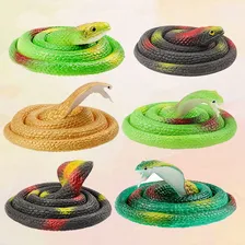 Kit 2 Cobras Falsa Realista Brinquedo Pegadinha Borrach 80cm Foto mini 4
