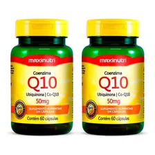 Kit 2 Coenzima Q10 Ubiquinona 50mg 60 Cápsulas Maxinutri Foto  mini 1
