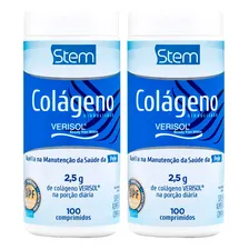 Kit 2 Colágeno Stem 100 Comprimidos Sem Sabor Foto  mini 1
