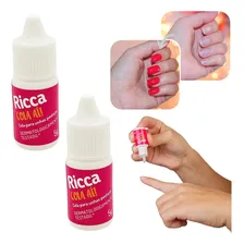 Kit 2 Colas Para Unhas Postiças Secagem Rápida 5g - Ricca Foto  mini 1