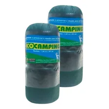 Kit 2 Colchonete Camping Acampar Retiro Solteiro Ecocamping Cor Verde Camuflado Foto mini 4