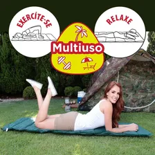 Kit 2 Colchonete Camping Solteiro 190x60 Bolsa Xadrez Verde Foto mini 2