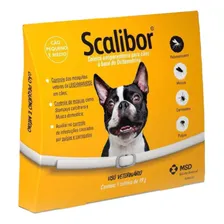 Kit 2 Coleiras Scalibor P 48cm Antipulgas Carrapatos Cães Cor Branco Foto mini 3