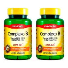 Kit 2 Complexo B 100% Idr + Vitaminas Com 60 Caps Maxinutri Foto mini 1