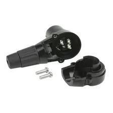 Kit 2 Conector Plug Xlr Canon Fêmea 90 Graus Cachimbo Preto Foto mini 3