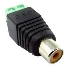Kit 2 Conector Rca Femea Borne - Cftv Audio Video Foto mini 4