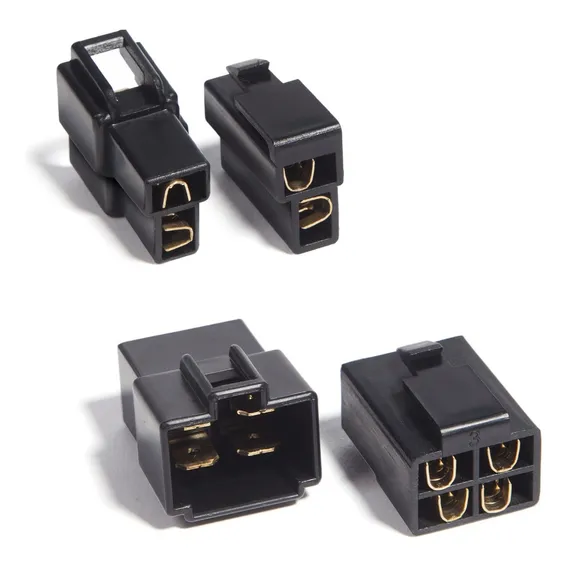 Kit 2 Conectores 4 Vias + 2 Conectores 2 Vias Som Automotivo Foto 1