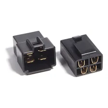 Kit 2 Conectores 4 Vias + 2 Conectores 2 Vias Som Automotivo Foto mini 4