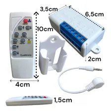 Kit 2 Controle Remoto P/ Ventilador Teto Lâmpada Qualitronix Foto mini 2