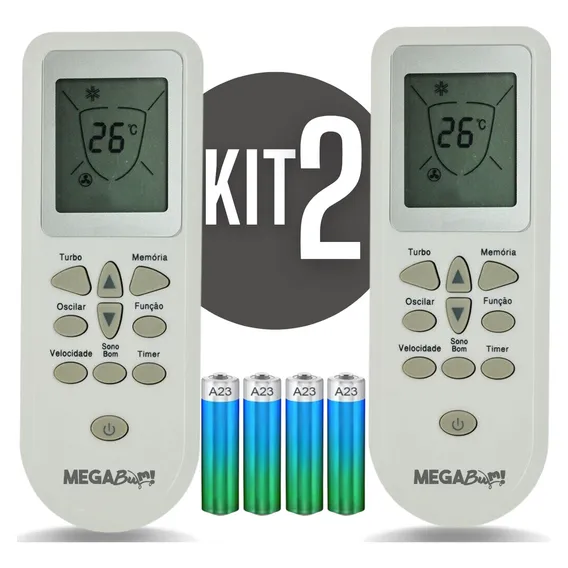 Kit 2 Controle Remoto Para Ar Condicionado Consul Split Bem Estar Foto 1