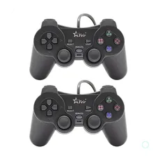 Kit 2 Controle Usb Para Pc Computador Joystick Dualshock Foto mini  2