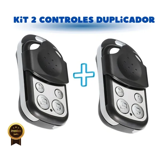 Kit 2 Controles Remoto Copiador Duplicador433 Garagem Portão Foto 1