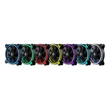 Kit 2 Cooler Fan C3 Tech Led Rgb F7-l500rgb + Controladora Foto mini  3