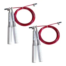 Kit 2 Corda De Pular Speed Rope Rx Com Duplo Rolamento Foto mini 1