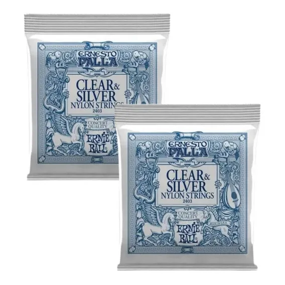 Kit 2 Cordas Violão Nylon Ernie Ball 2403 Ernesto Palla Foto 1
