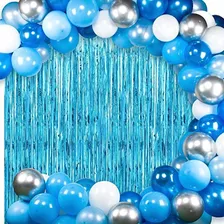 Kit 2 Cortina De Fita Metalizada Festa Franja 1x2 Mts Decor Cor Prata Foto mini 3
