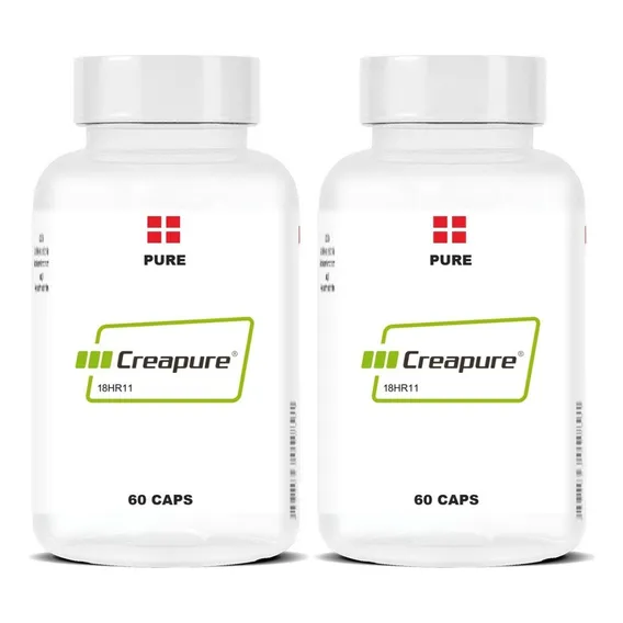 Kit 2 Creapure Creatina Importada Pure 60 Caps Com Nf Sabor Sem Sabor Foto 1