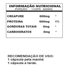 Kit 2 Creapure Creatina Importada Pure 60 Caps Com Nf Sabor Sem Sabor Foto mini  3
