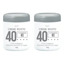 Kit 2 Creme Com Colágeno Para O Rosto Anti Rugas Sinais 100g Foto mini 4