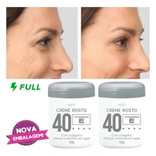 Kit 2 Creme Com Colágeno Para O Rosto Anti Rugas Sinais 100g Foto mini  2