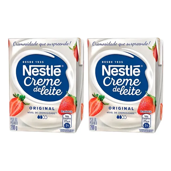 Kit 2 Creme De Leite Nestlé Foto 1