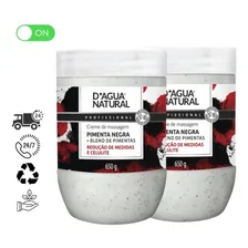 Kit 2 Creme De Massagem Pimenta Negra 650g - Dagua Natural Foto  mini 1