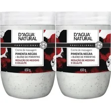 Kit 2 Creme De Massagem Pimenta Negra 650g - Dagua Natural Foto mini  2