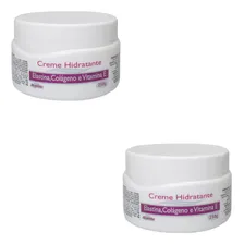 Kit 2 Creme Hidratante Colágeno Elastina Vitamina E 250g Foto mini 1