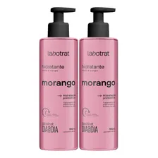 Kit 2 Creme Hidratante Facial Corporal Morango Labotrat Foto  mini 1