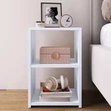 Kit 2 Criados-mudos Suspensos Para Cama Box Com Prateleira, Compactos E Modernos - Branco Foto mini  2