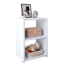 Kit 2 Criados-mudos Suspensos Para Cama Box Com Prateleira, Compactos E Modernos - Branco Foto mini  3