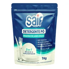 Kit 2 Detergente Em Pó Máquina Lavar Louça 1kg Sabão Secante Foto mini 2