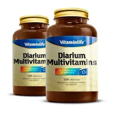Kit 2 Diarium Multivitamins Vitaminlife 120 Cápsulas. Sabor Sem Sabor Foto mini 1