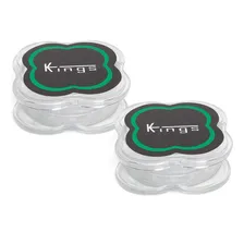 Kit 2 Dichavadores De Policarbonato Kings Grande 3 Partes Cor Classic Transparente Foto  mini 1