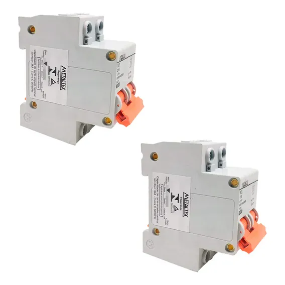 Kit 2 Dijuntor Bipolar Para Quadro De  16a Foto 1