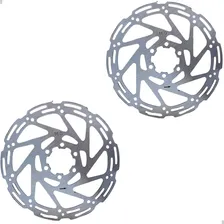 Kit 2 Disco De Freio Rotor Bike 160mm Para Bicicleta Cor Prata Foto  mini 1