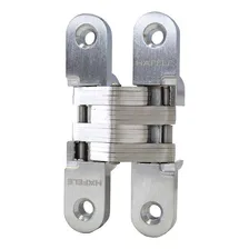 Kit 2 Dobradiça Invisivel 95x19mm Cromado Escovado Hafele Foto mini 2