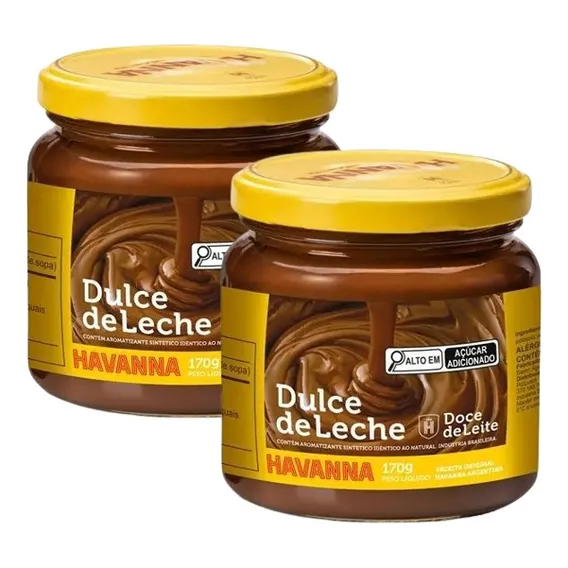 Kit 2 Doce Leite Havanna Dulce De Leche Argentino Vidro 170g Foto 1