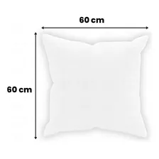 Kit 2 Enchimentos Refil Almofada 60x60 Fibra Siliconada 450g Cor Branco Foto mini 2