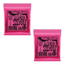 Kit 2 Encordoamento Guitarra 009 Ernie Ball Super Slinky Foto mini 1