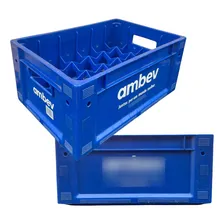 Kit 2 Engradado Cerveja 300ml Ambev Para 24 Garrafas Azul Foto mini 1