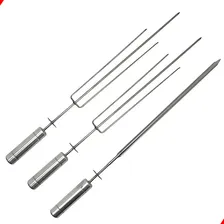 Kit 2 Espetos Tridentes + 1 Espada P/churrasqueira Girat贸ria Foto mini 1