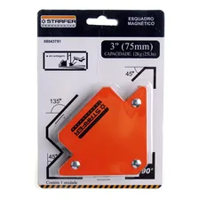 Kit 2 Esquadro Magnético 12kg Starfer 3 Pol. (75mm) Starfer Foto mini 2