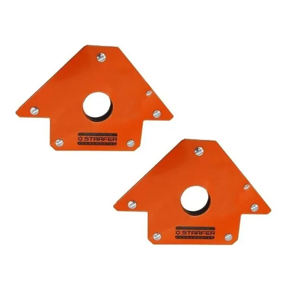 Kit 2 Esquadro Magnético 35kg Starfer 5 Pol. (125mm) Starfer Foto 1