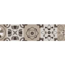 Kit 2 Faixa Decorativa De Parede Border Azulejos Marrom Bege Foto mini  2