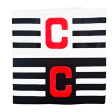 Kit 2 Faixas Capitão Futebol Preta Branca Vermelha Tricolor Foto  mini 1