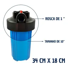 Kit 2 Filtro Big Blue Carcaça 10 Suporte Chave Alta Vazão Foto mini 2