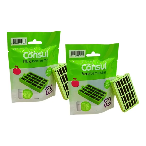 Kit 2 Filtros Geladeira Consul Bem Estar Crm45 Crm50 Crm51 Foto 1